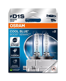 Osram Cool Blue Boost D1S Xenon HID bulbs | 66140CBB