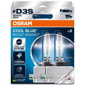 Osram cool blue boost D3S 66340CBB -2HB xenon hid bulbs 2 pack - modern white LED look xenon bulbs