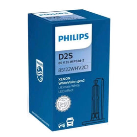 Ampoule xénon Philips WhiteVision Gen2 D2S | lumière plus brillante et plus blanche | 85122WHV2C1