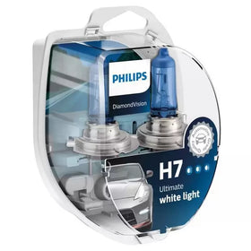 Philips Diamond Vision H7 | Ampoules halogènes à lumière blanche ultime | 12972DVS2