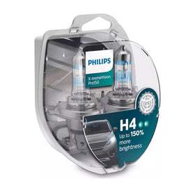 Philips X-tremeVision Pro150 H4 | Halogenlampen mit höherer Helligkeit | 12342XVPS2