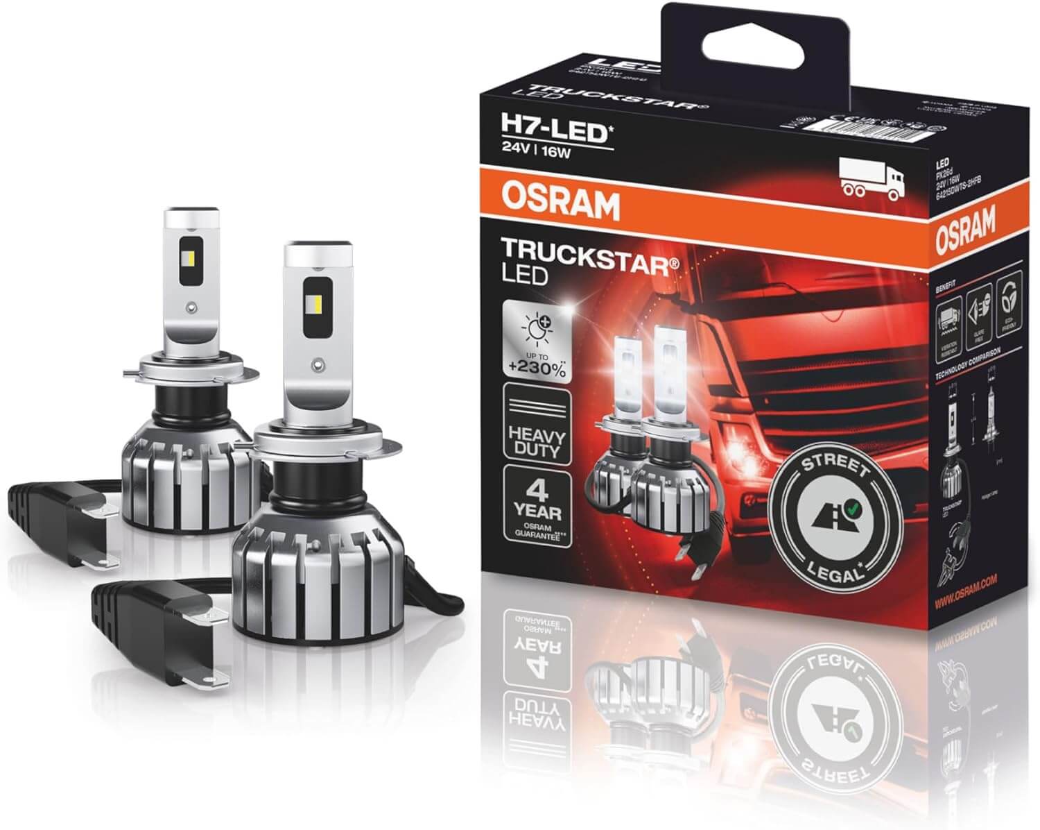 Osram TRUCKSTAR LED H7 LED conversion kit for halogen headl ...