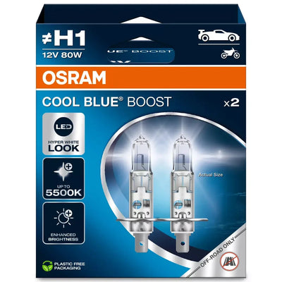 Osram 62150CBB LED look halogen bulbs 2 pack package