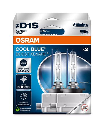 Ampoules Osram Cool Blue Boost D1S Xénon HID | 66140CBB-HCB