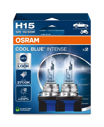 Osram Cool Blue Intense (NEXT GEN) H15 Halogenlampen | 64176CBN-2HB