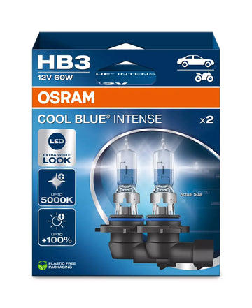 Ampoules halogènes Osram Cool Blue Intense (NEXT GEN) 9005 HB3 | 9005CBN-HCB