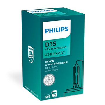 Philips X-tremeVision +150% Ampoule xénon Gen2 D3S | rendement lumineux élevé | 42403XV2C1