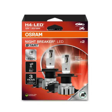 Osram H4 LED night breaker start ECE approval street legal H4 LED Duo pack