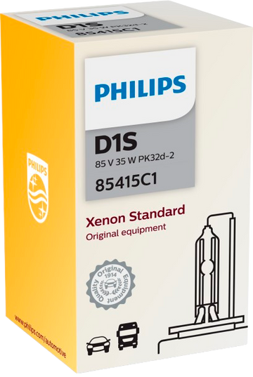 Philips standard OEM D1S HID xenon bulbs 85415C1 New packaging