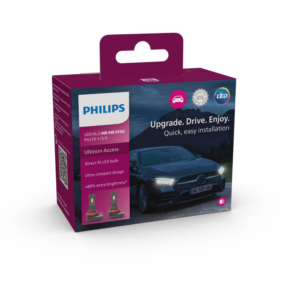 Philips H9 Ultinon access LED bulb  halogen replacement package with 2 bulbs