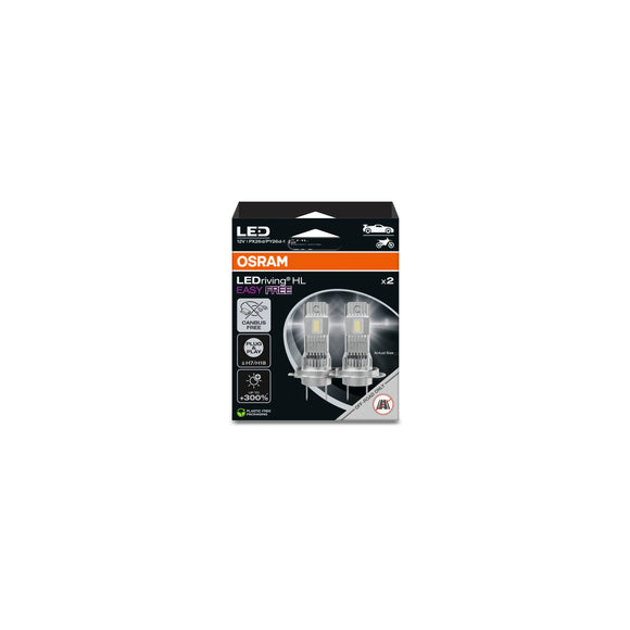Osram LEDriving HL EASY FREE H7/H18 LED-Lampen, einfache Installation, kein CANbus – 64210DWESYF2-2HB