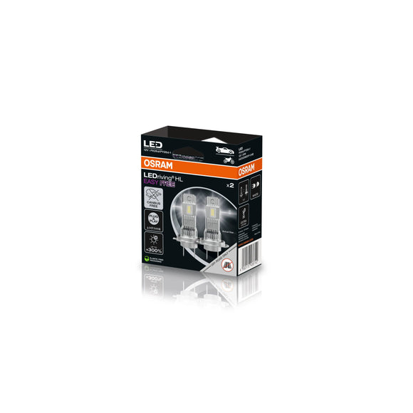 Osram LEDriving HL EASY FREE H7/H18 LED-Lampen, einfache Installation, kein CANbus – 64210DWESYF2-2HB
